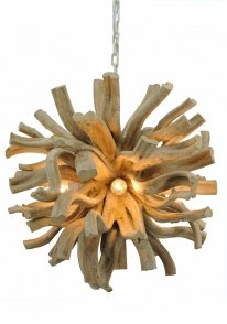 Hanglamp Troyes natural wood